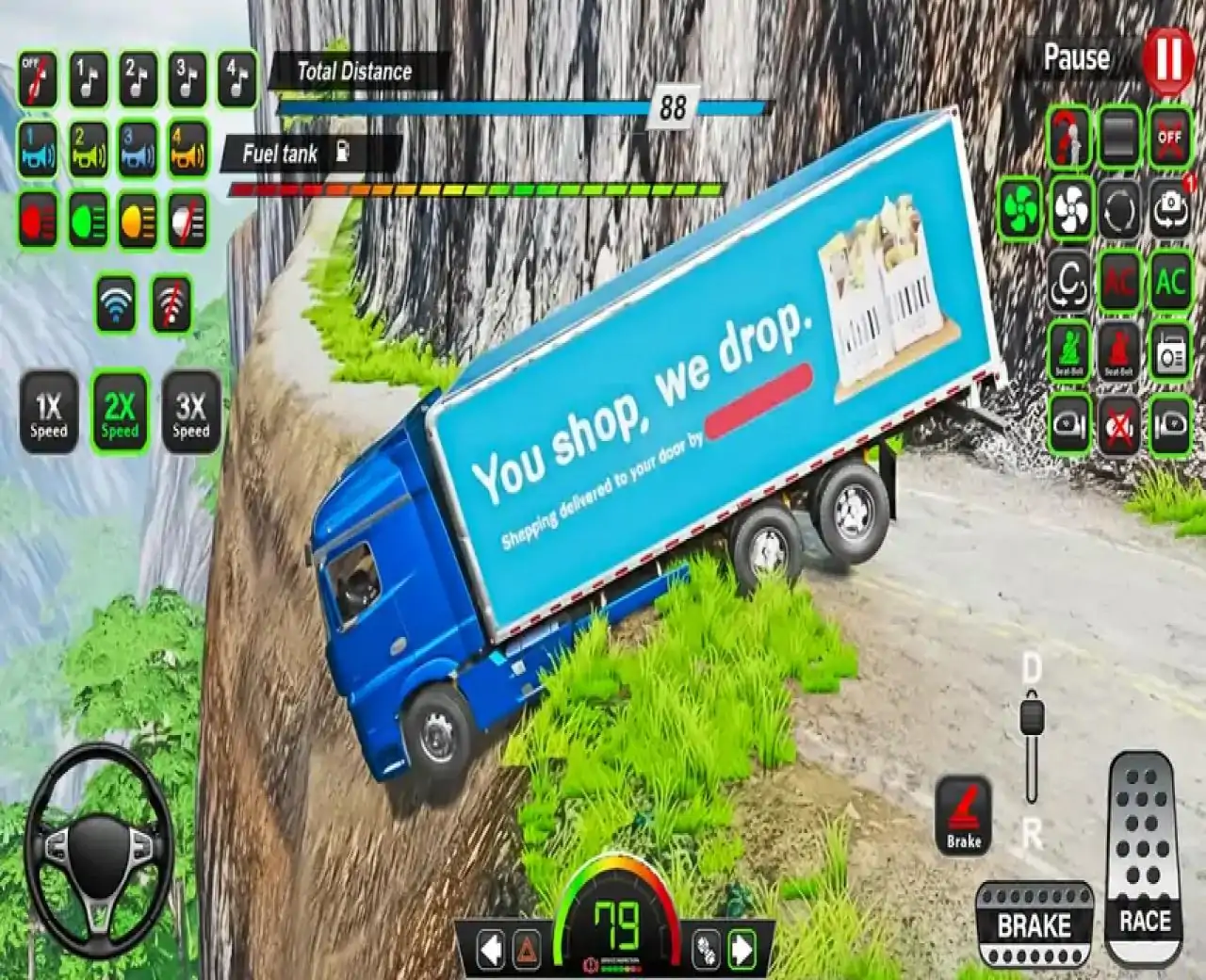 泥浆货运卡车模拟器3d