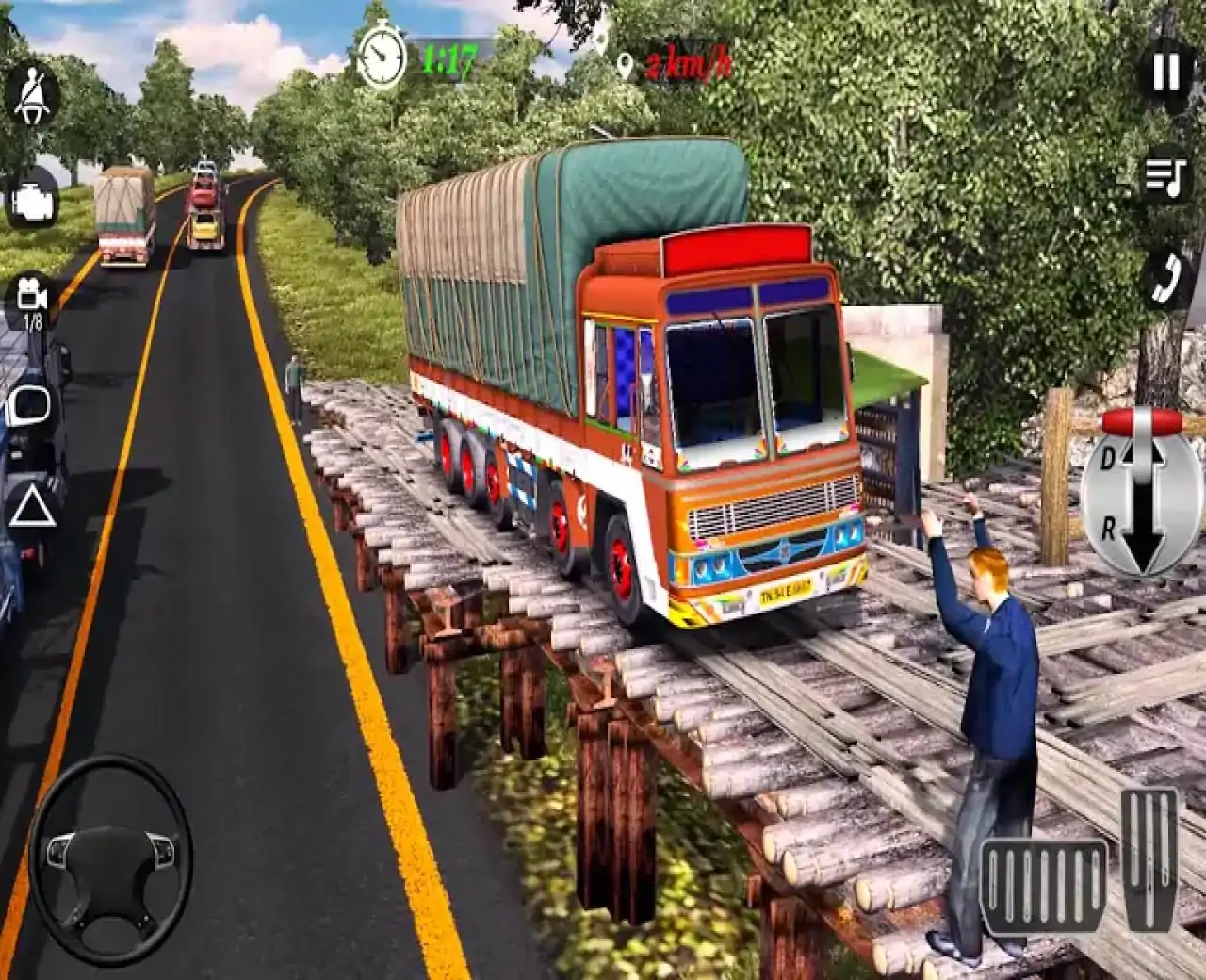 城市货运卡车驾驶