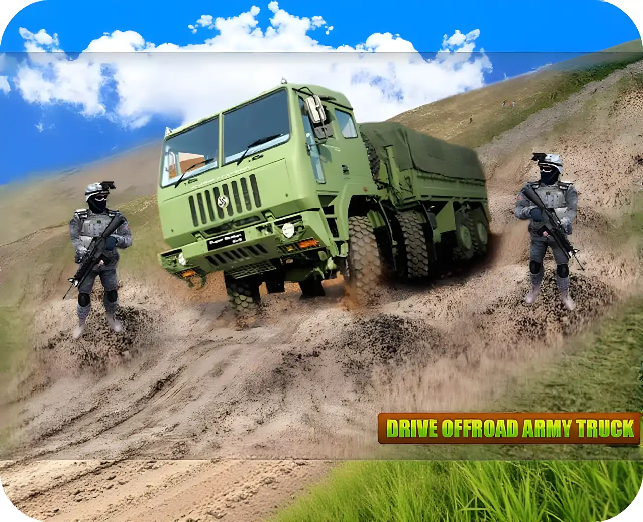 3D军队卡车司机模拟器