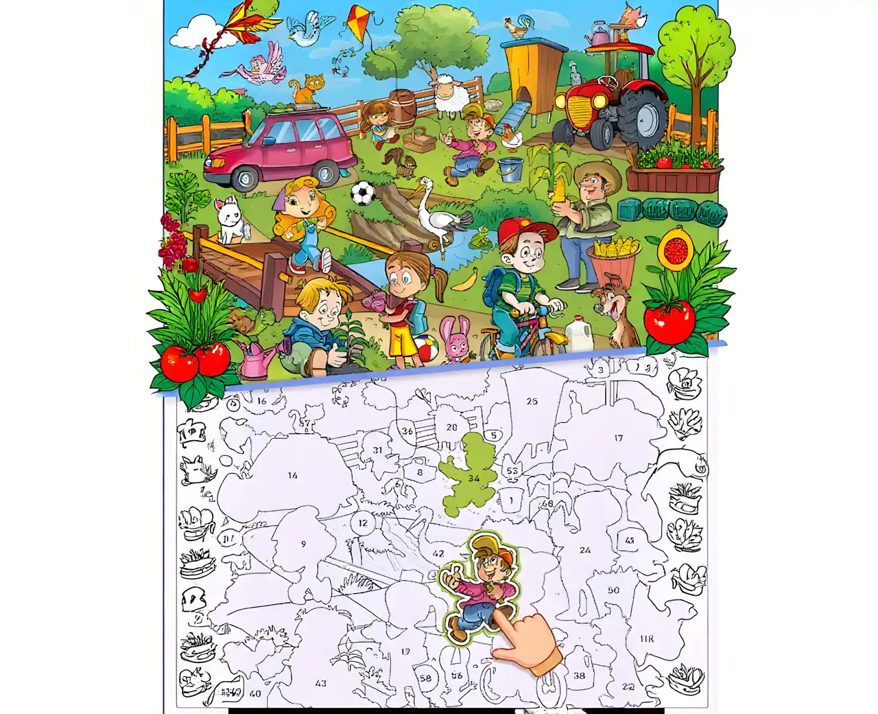 贴纸号码簿幸福游戏