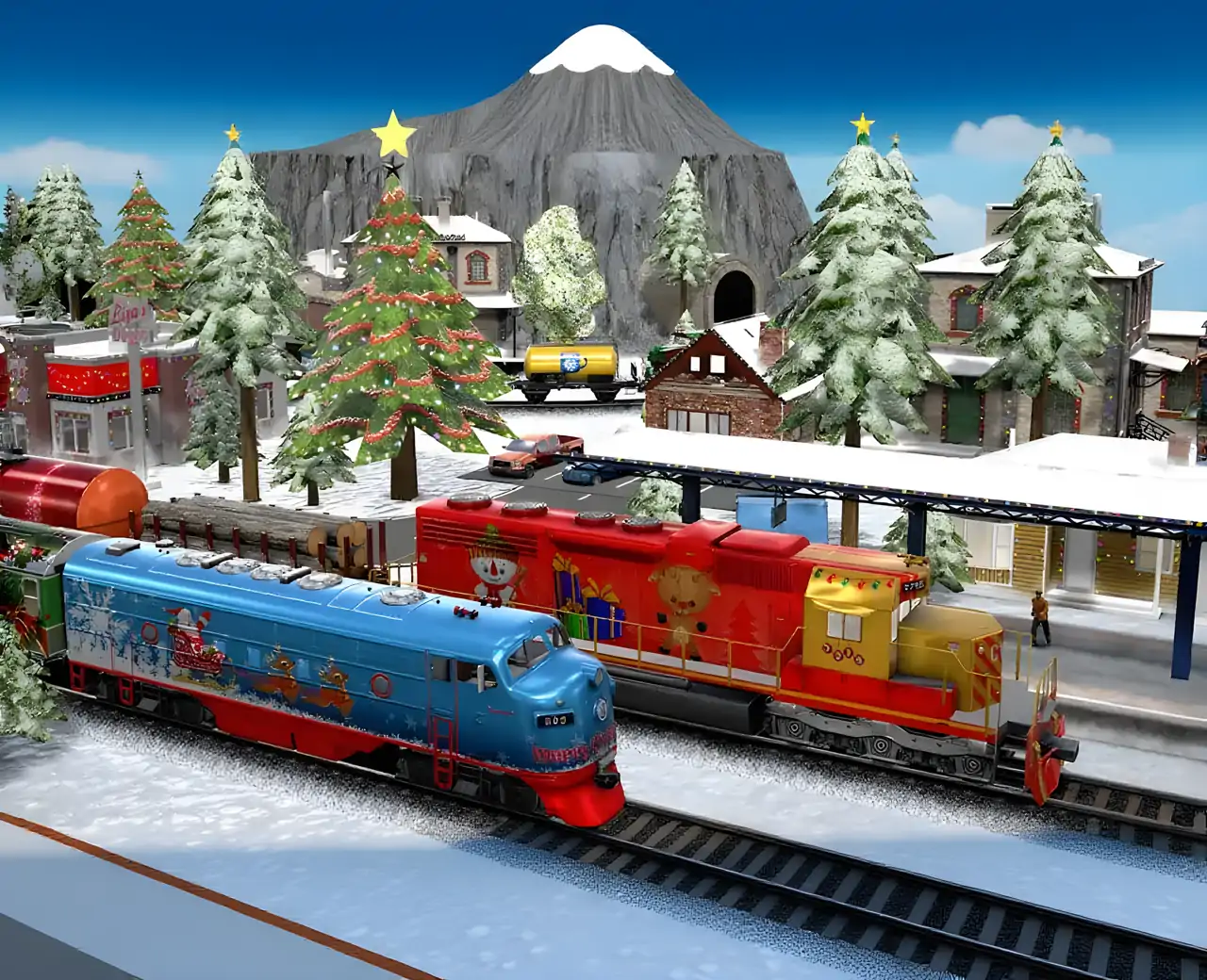 圣诞节铁路模型