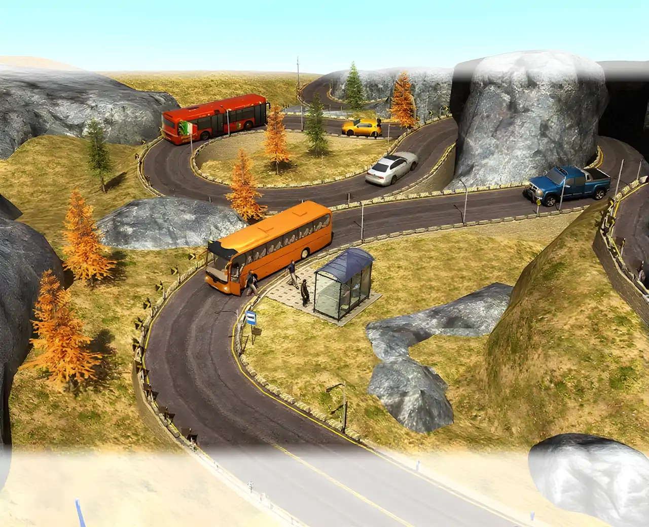 EuroBusCoach上坡驾驶-越野模拟器