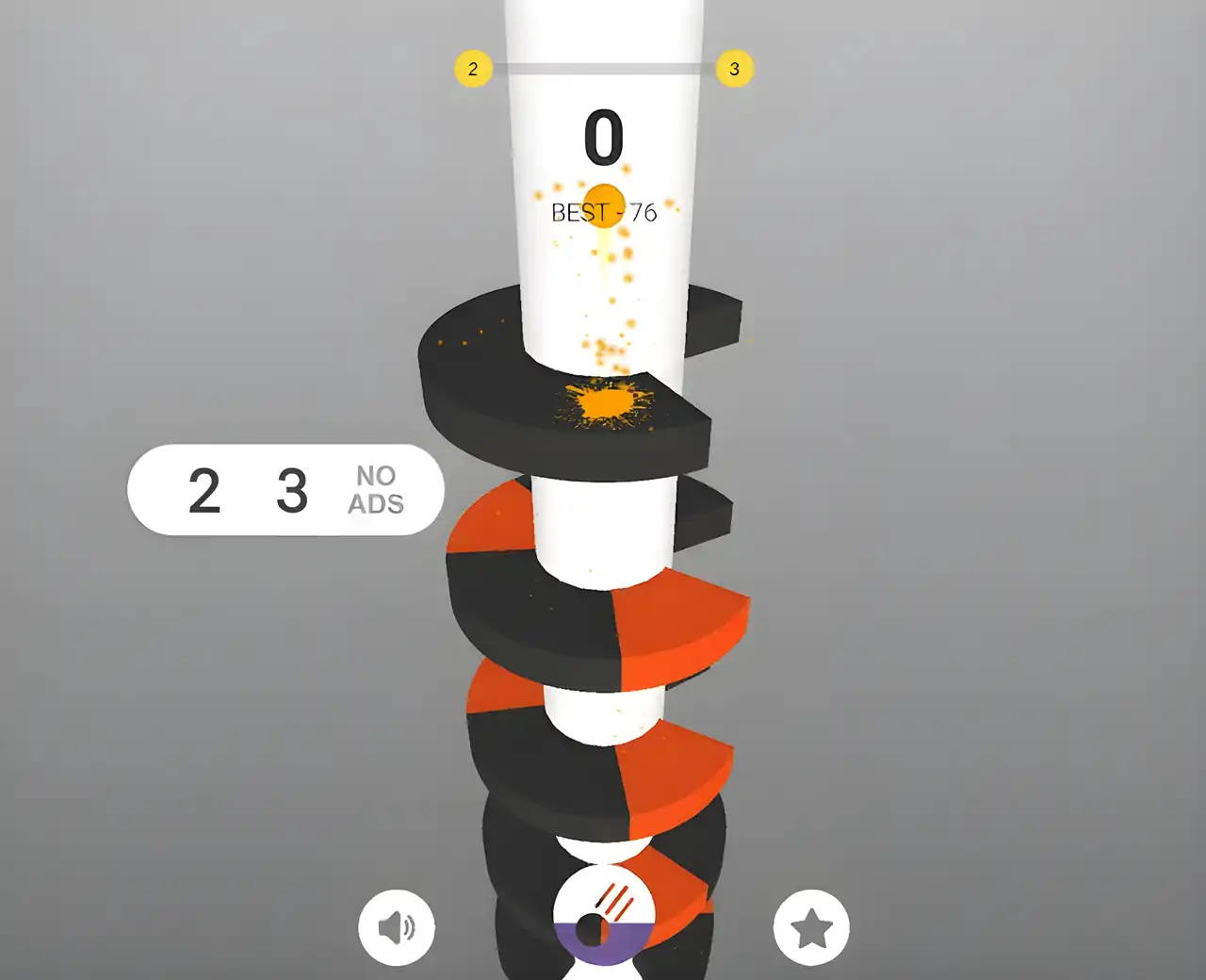 滴堆球：塔粉碎