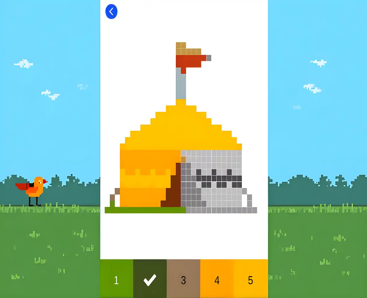 按数字着色-像素艺术图像