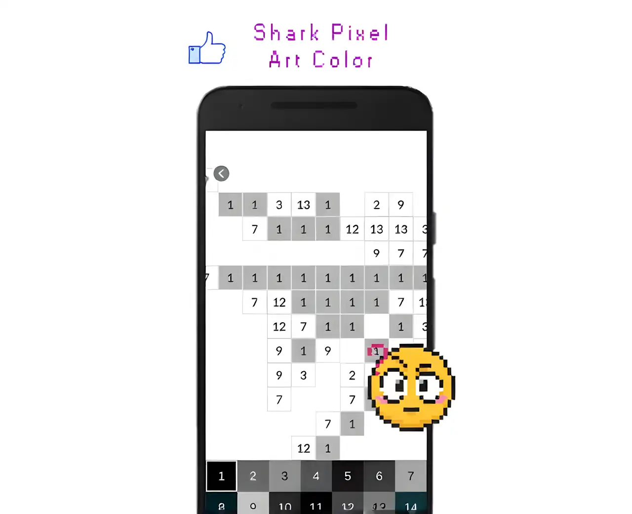 鲨鱼像素艺术色彩