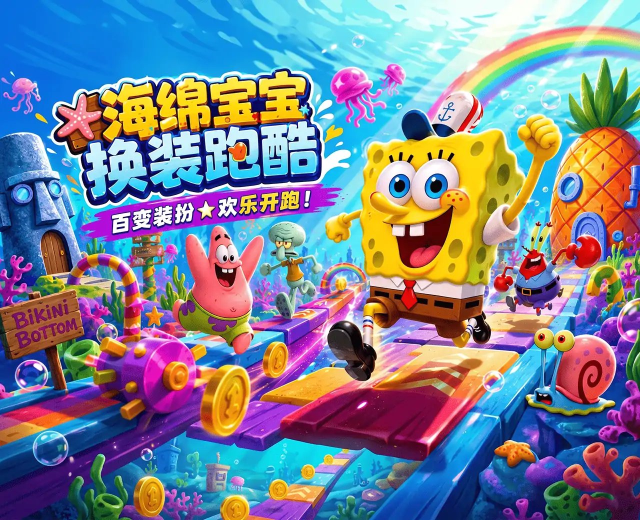 海绵宝宝换装跑酷