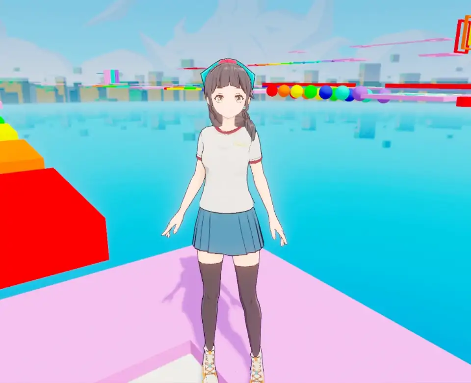 彩虹比心跑酷大作战