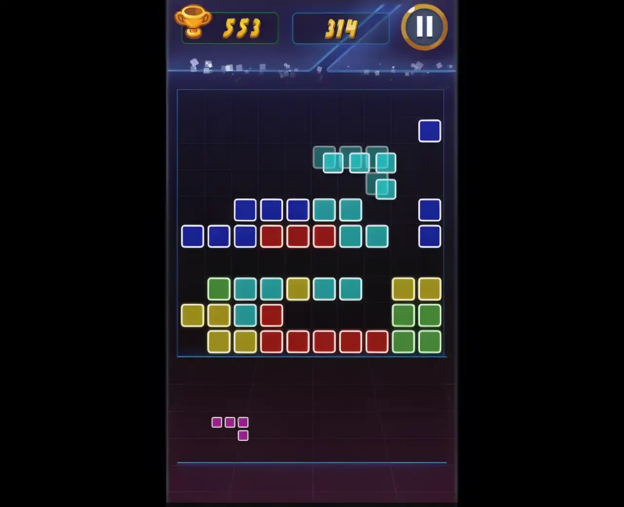 块拼图发光（2018）