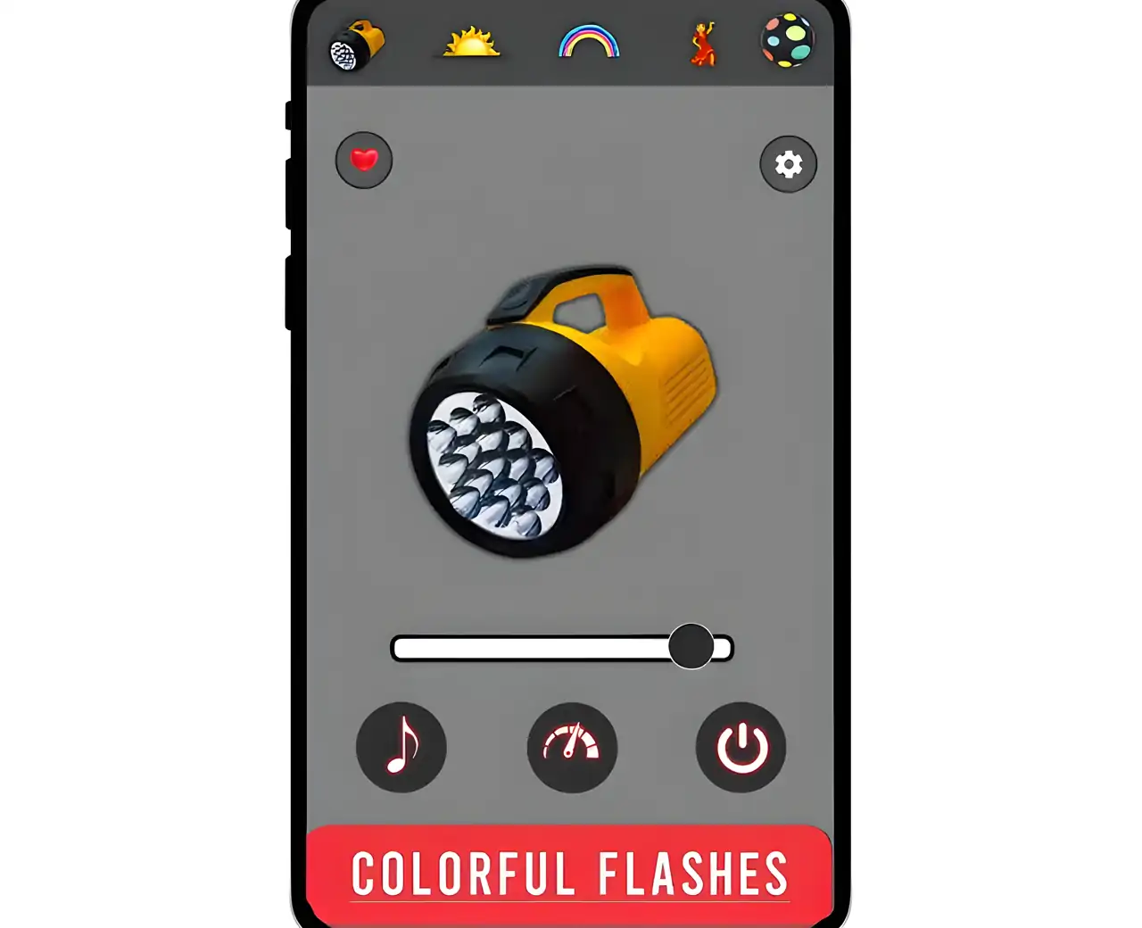 手电筒:彩色光屏