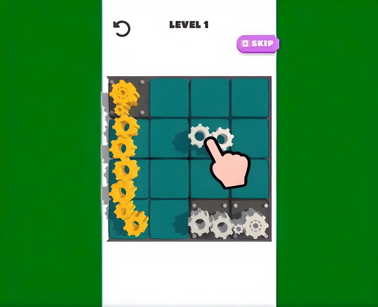 旋转齿轮-排序拼图-