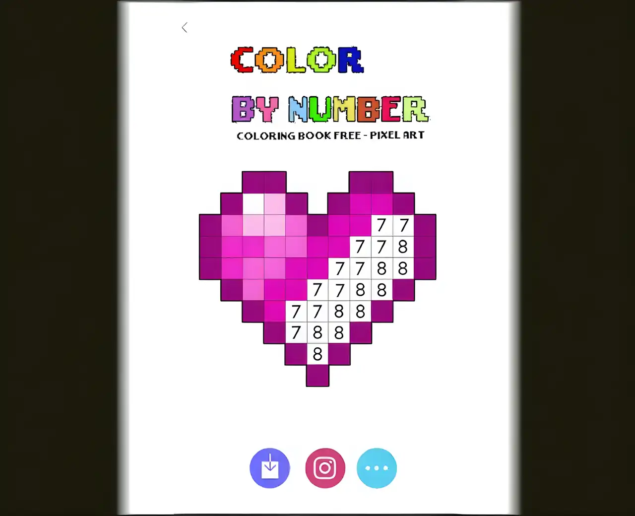 按数字填色书-免费像素艺术