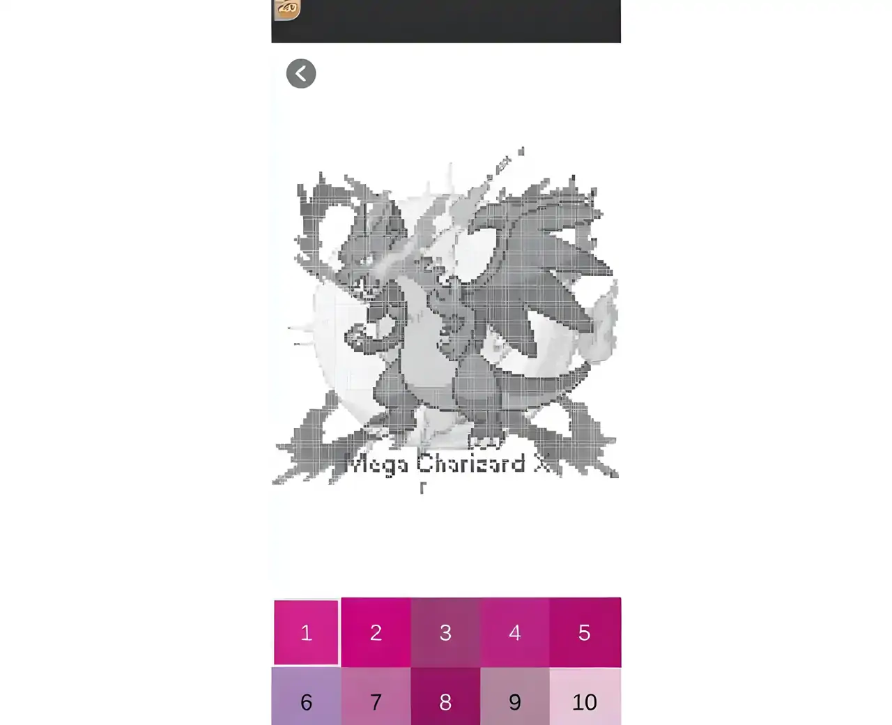 像素宝可梦数字填色