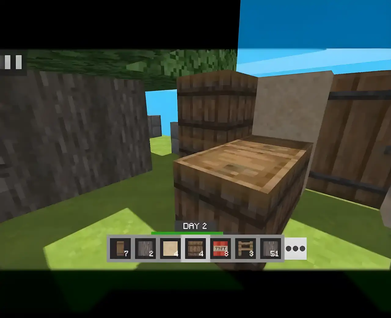 多草地块天空陆地3d