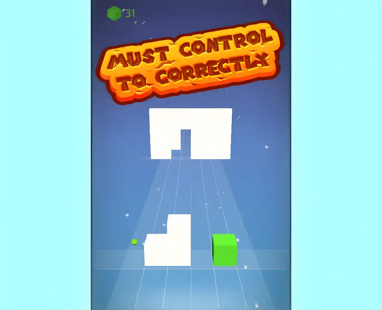 将快速立方体移动到闪避墙