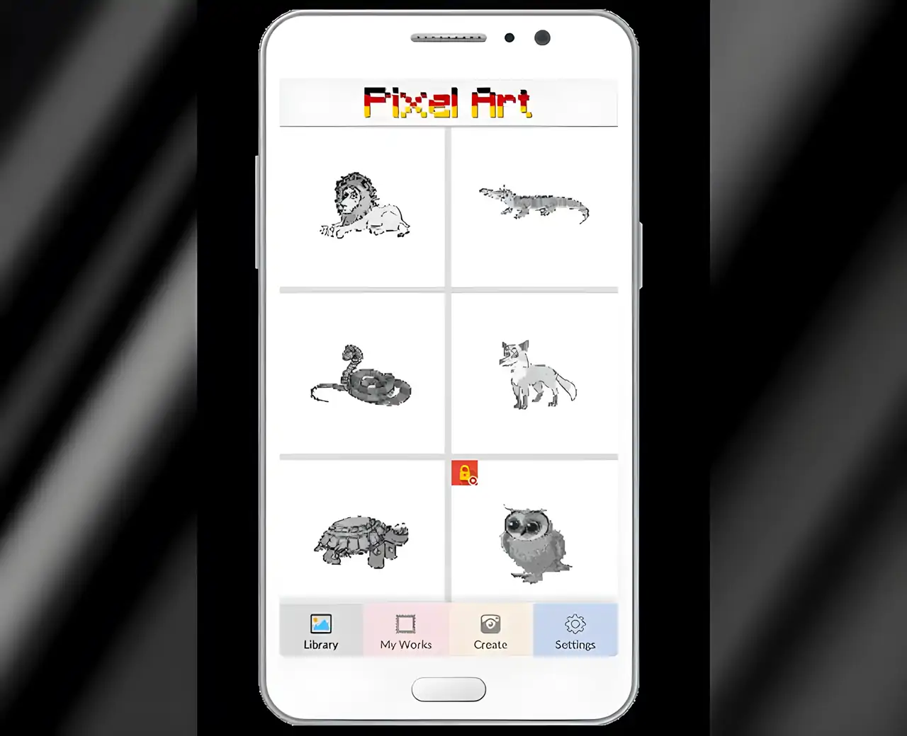 动物按数字填色像素艺术-沙盒填色