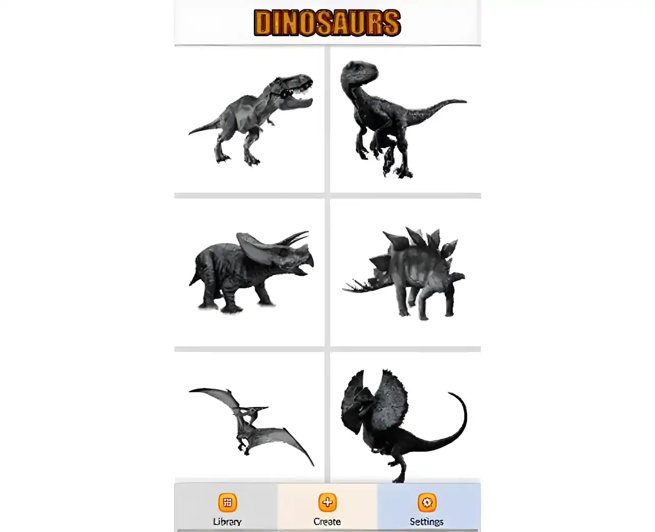 恐龙颜色数字-像素艺术游戏