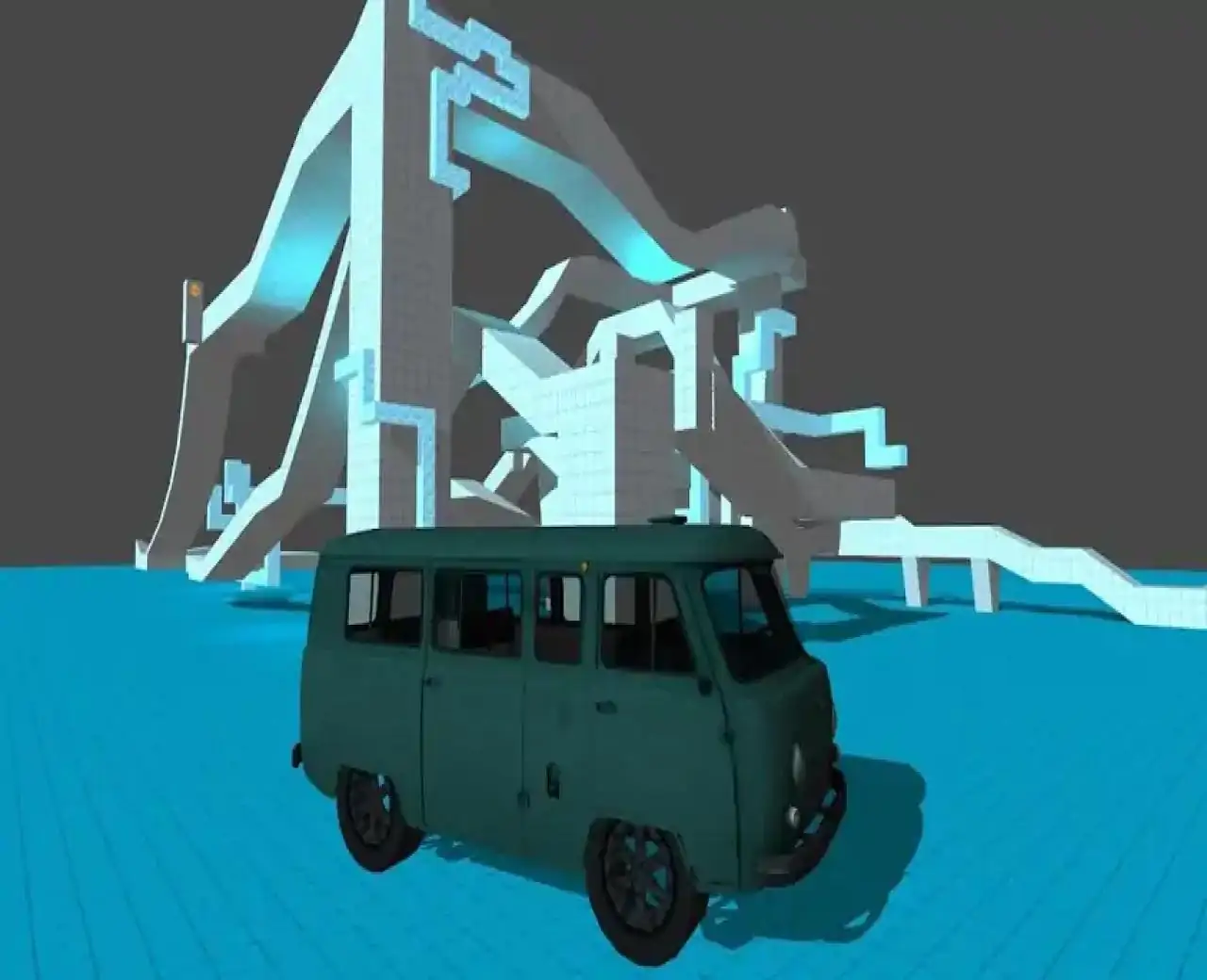 4x4立方体山爬赛车