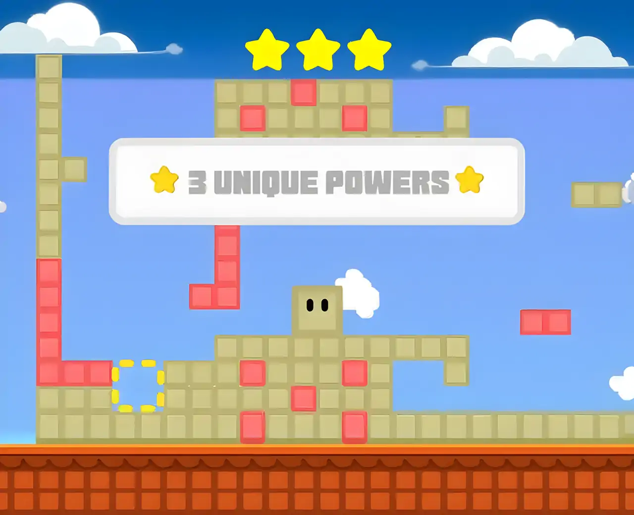 符合：一个益智平台游戏