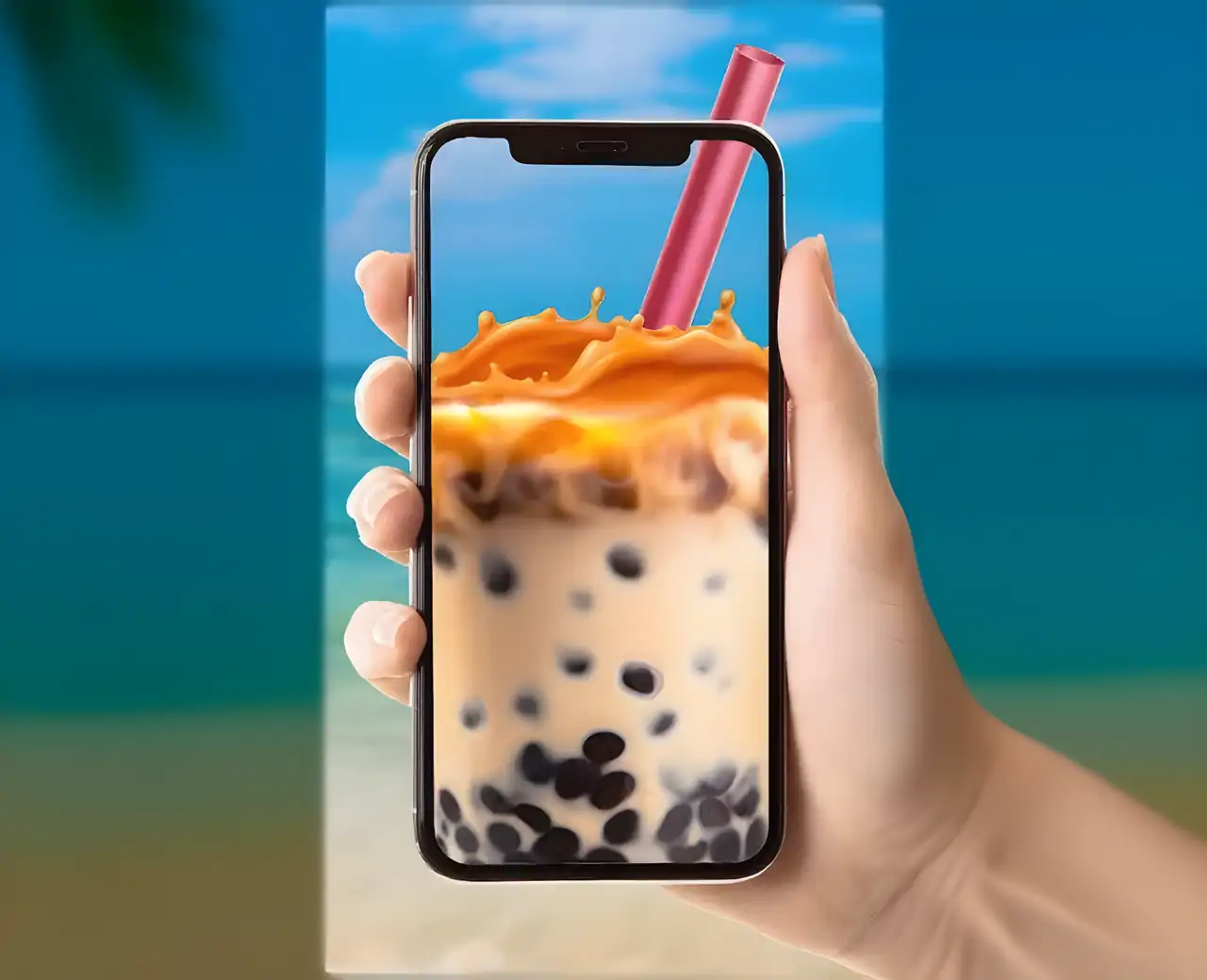 DIY虚拟珍珠奶茶