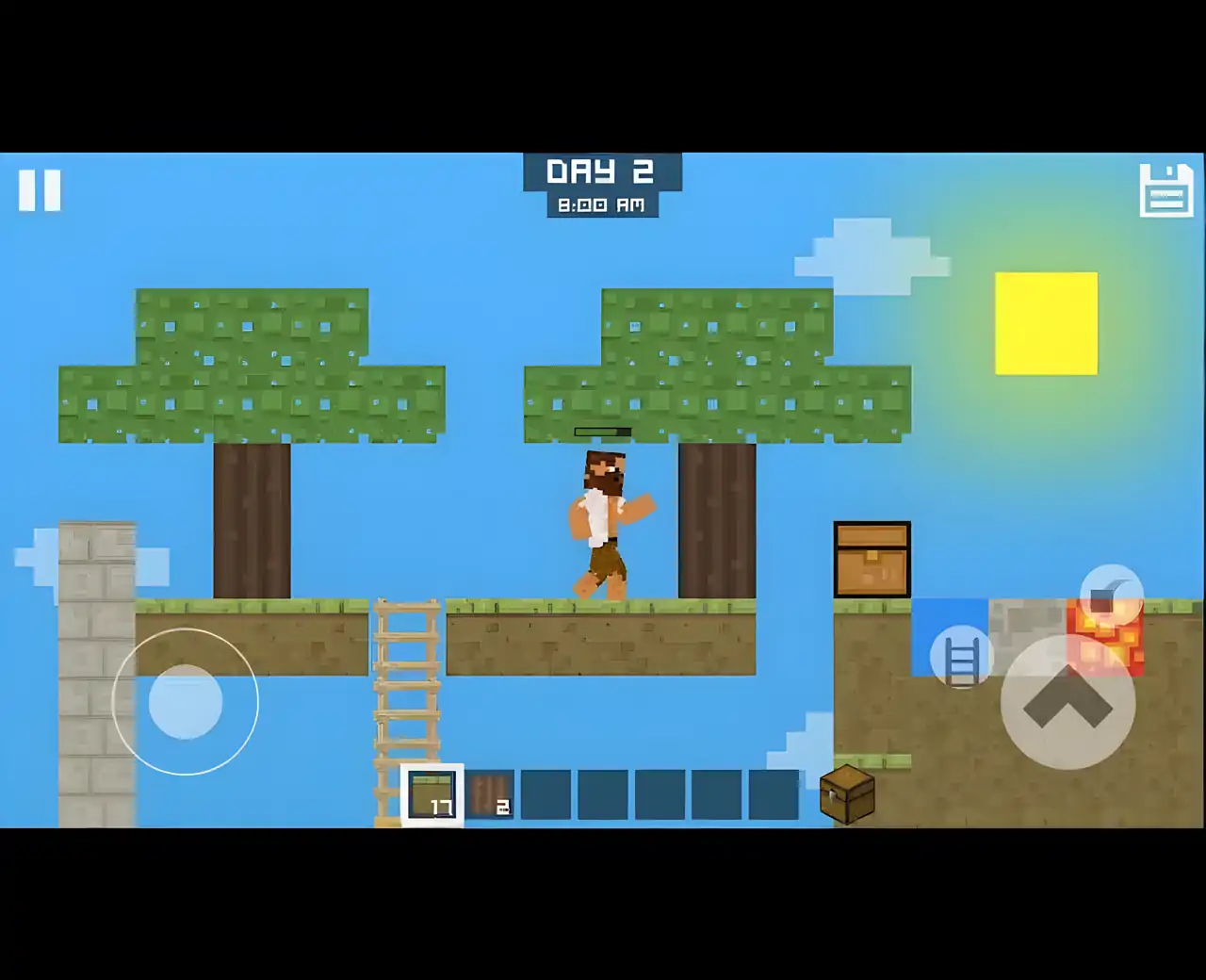 方块天空生存2D