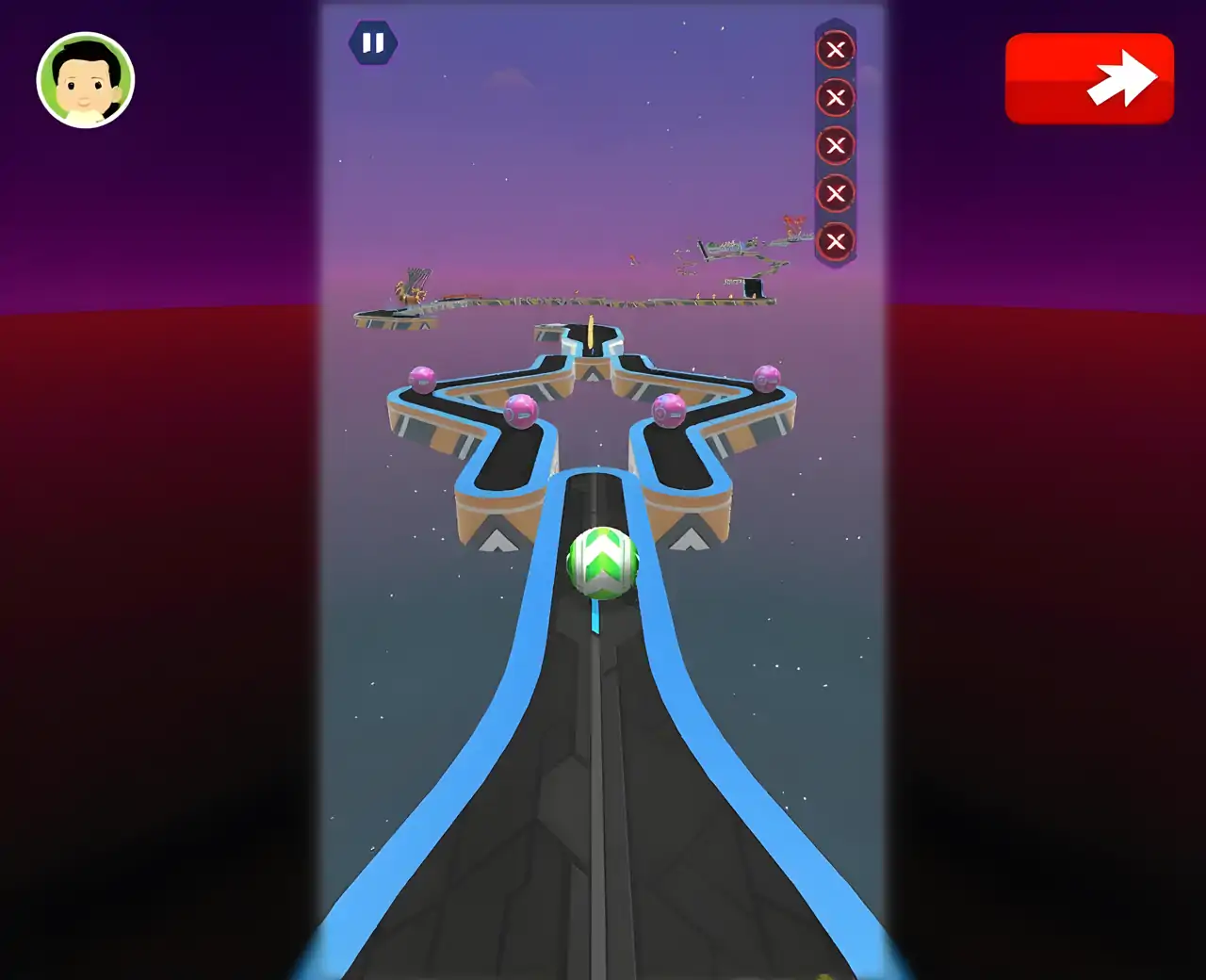 一往无前的滚球