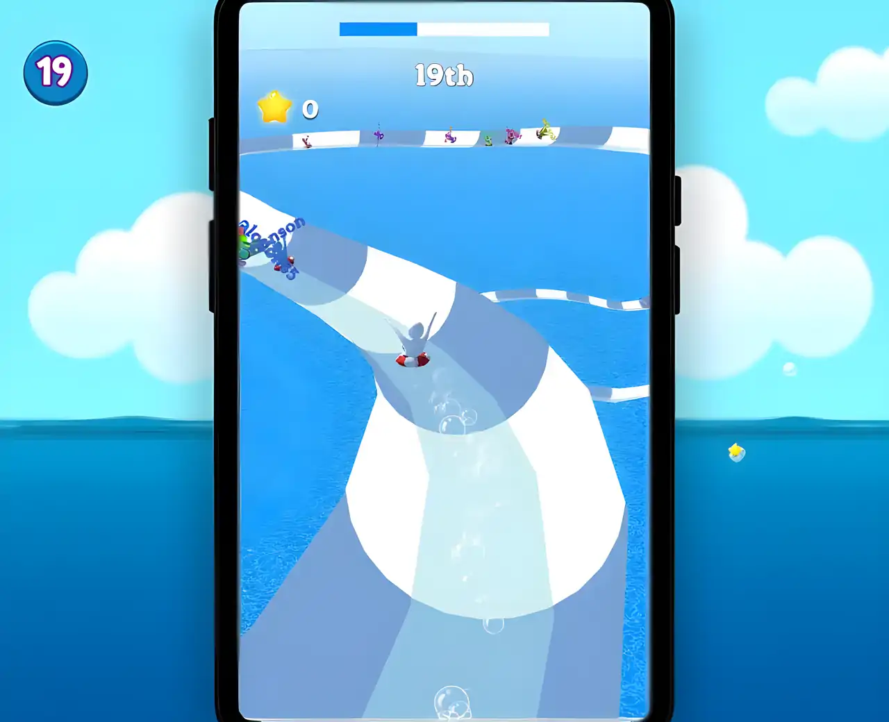 水上乐园超级滑梯