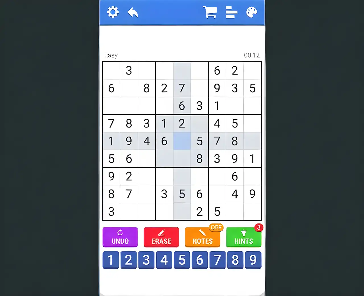 数独：经典数独谜题