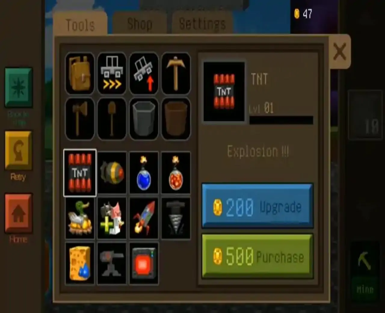 方块游戏矿石工艺和驾驶