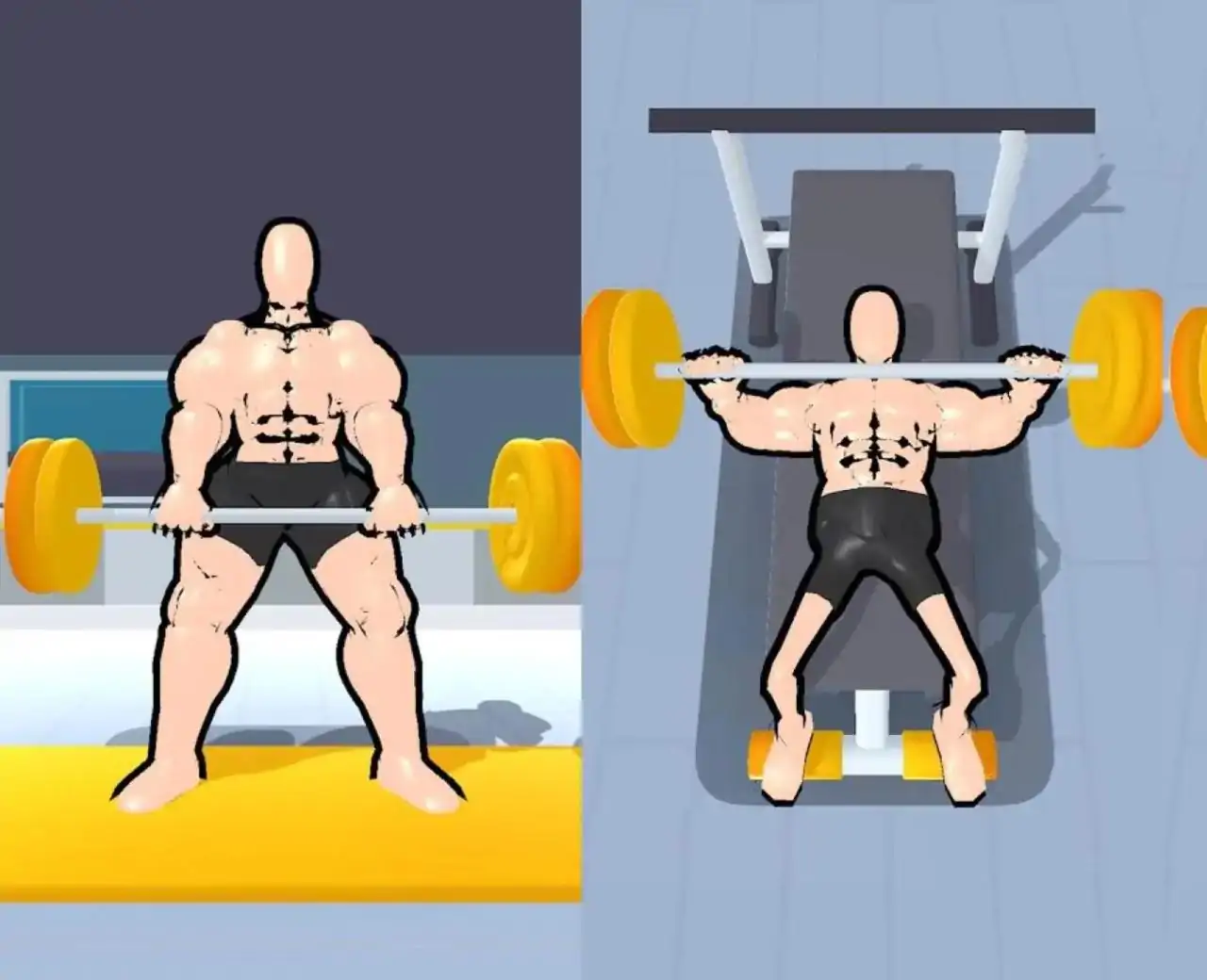 增长肌肉：健身游戏