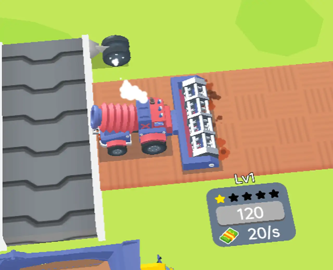 丰收农场的收割机