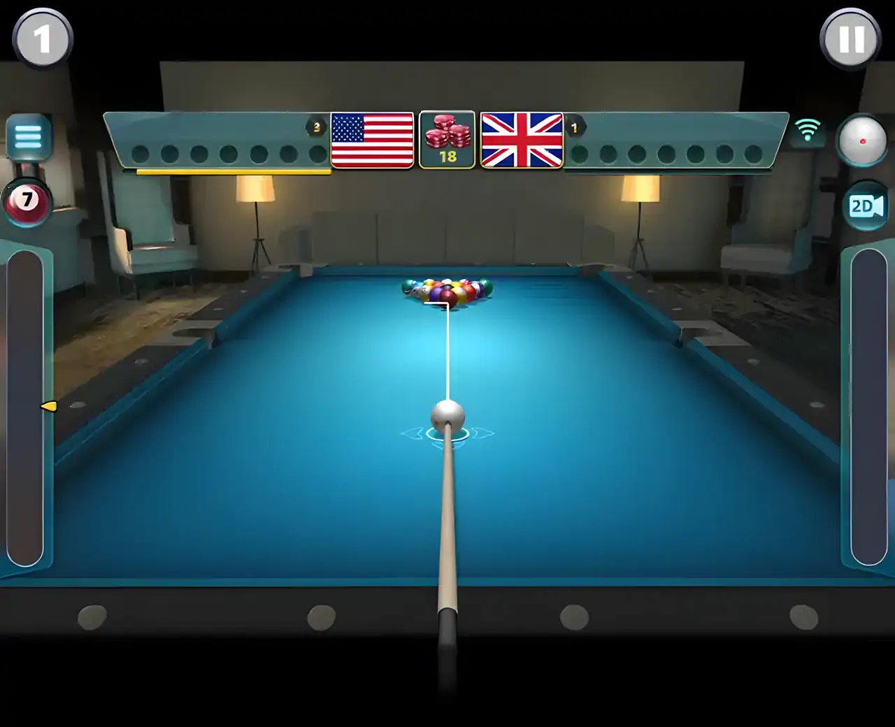 台球3D-8球台球