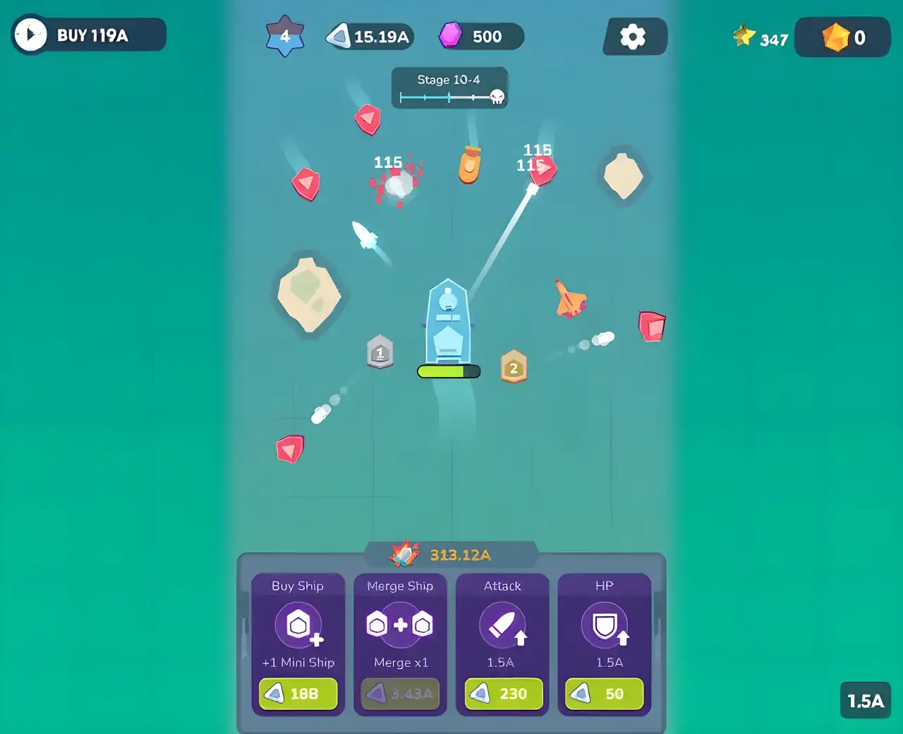 战舰放置海军征服