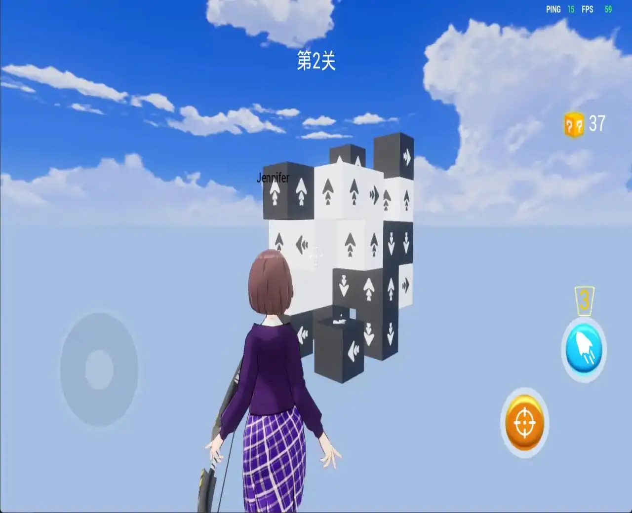 飞行模拟器射击方块