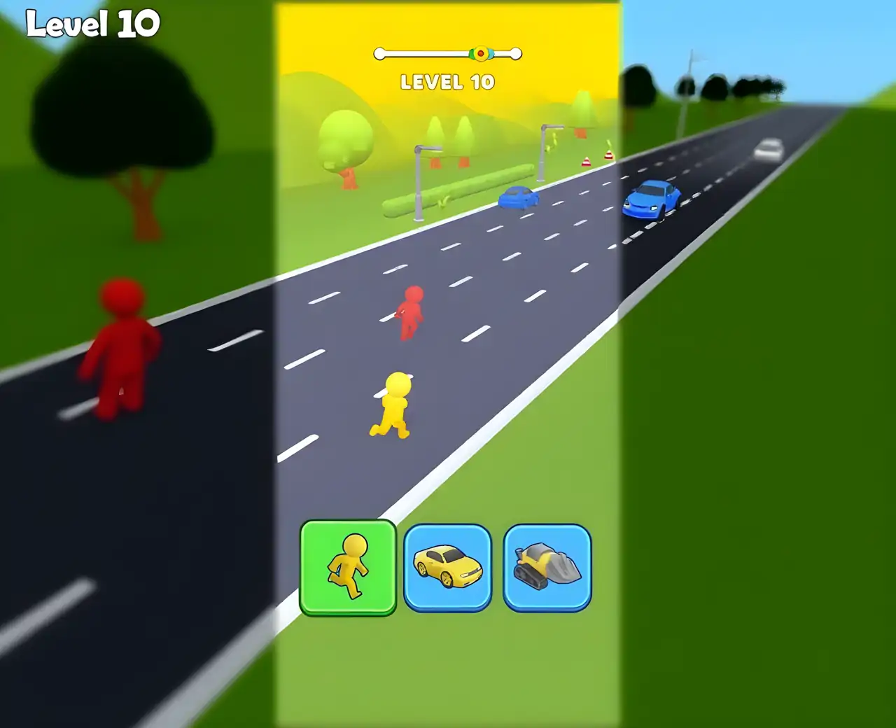 形状变换：变速竞赛