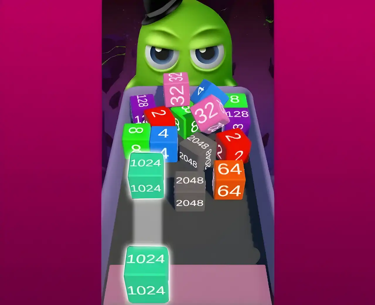 连锁合并2048：3D立方体游戏