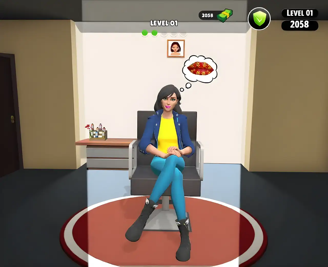 唇彩3D美妆游戏