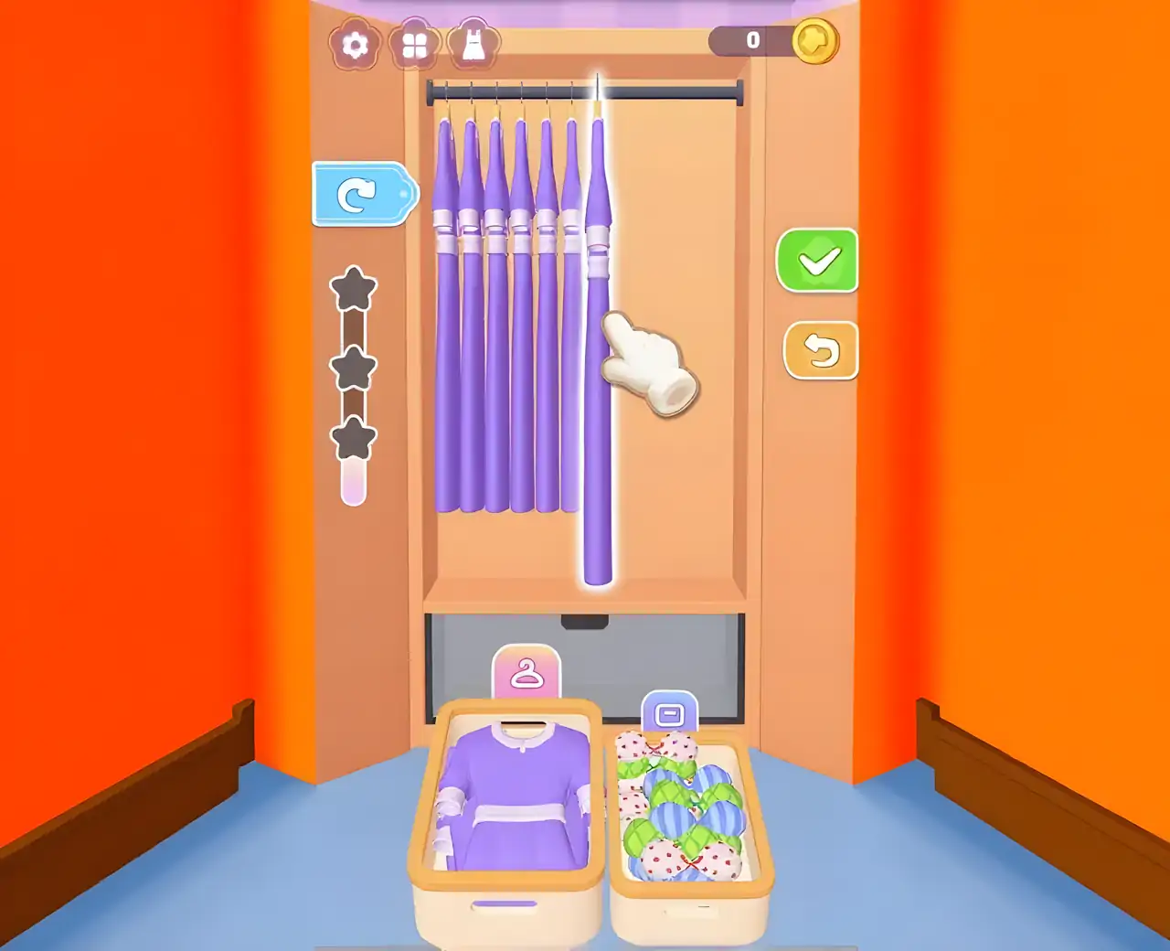 填满衣柜:组织游戏