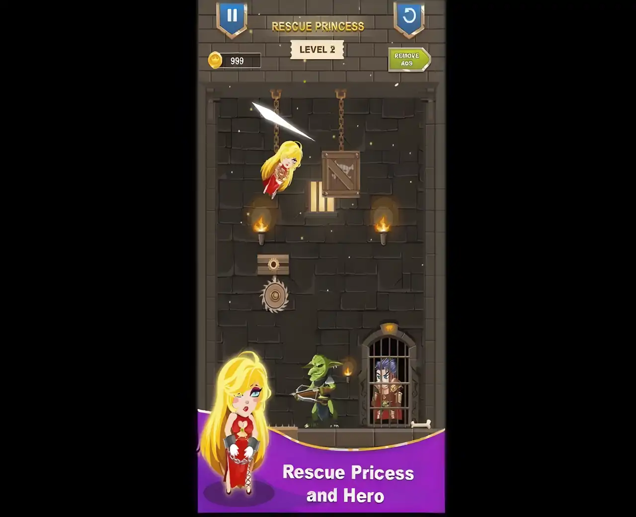 HeroRescueWars和PinPull-LootDiamond&Coins