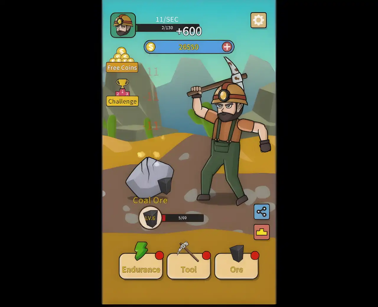 黄金挖矿大亨-矿工挖矿升级模拟器