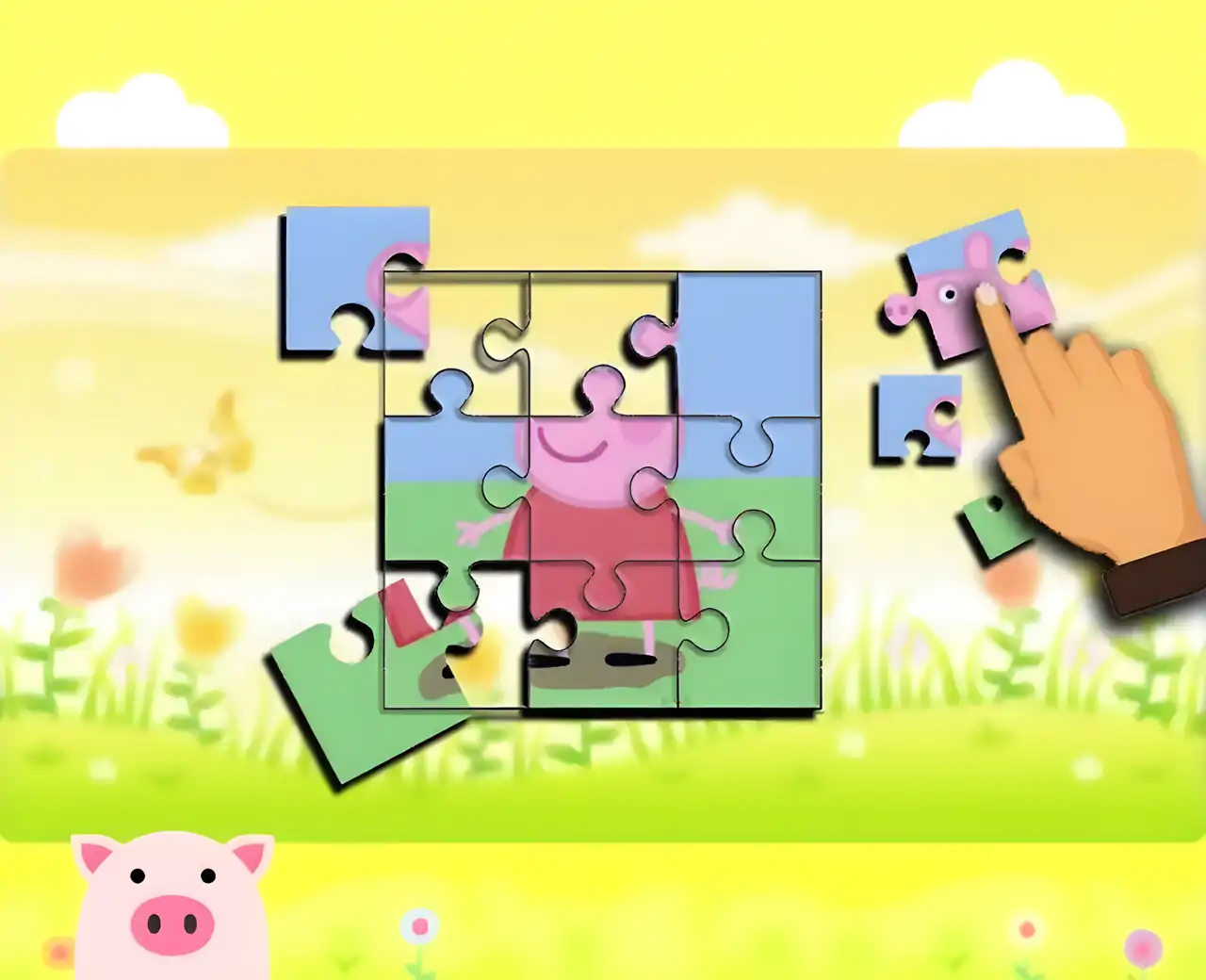 小猪佩奇拼图游戏