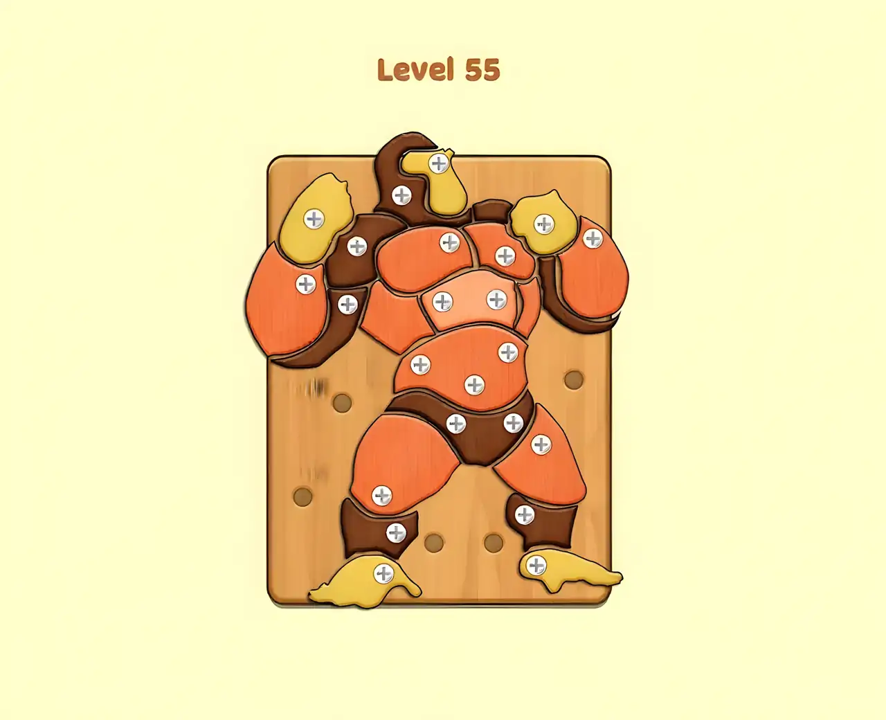 拧出螺母和螺栓拼图