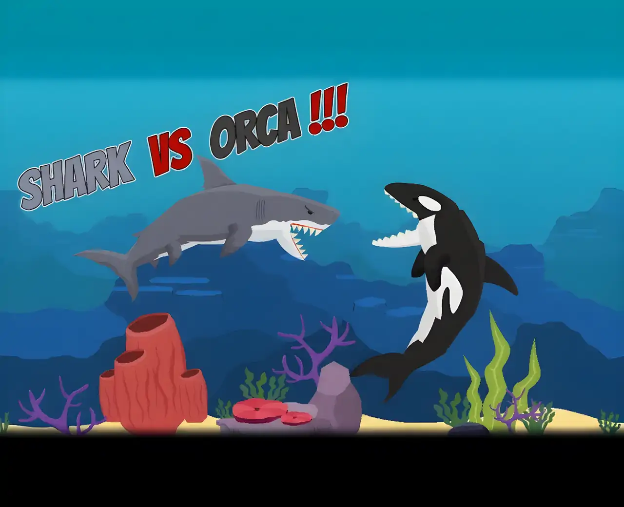 混合竞技场:大白鲨大战虎鲸