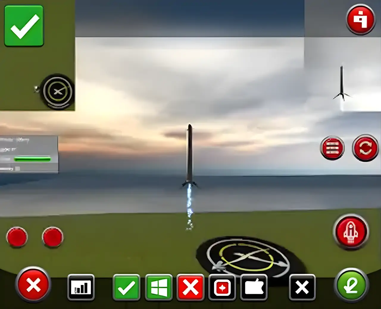 航天火箭发射着陆X