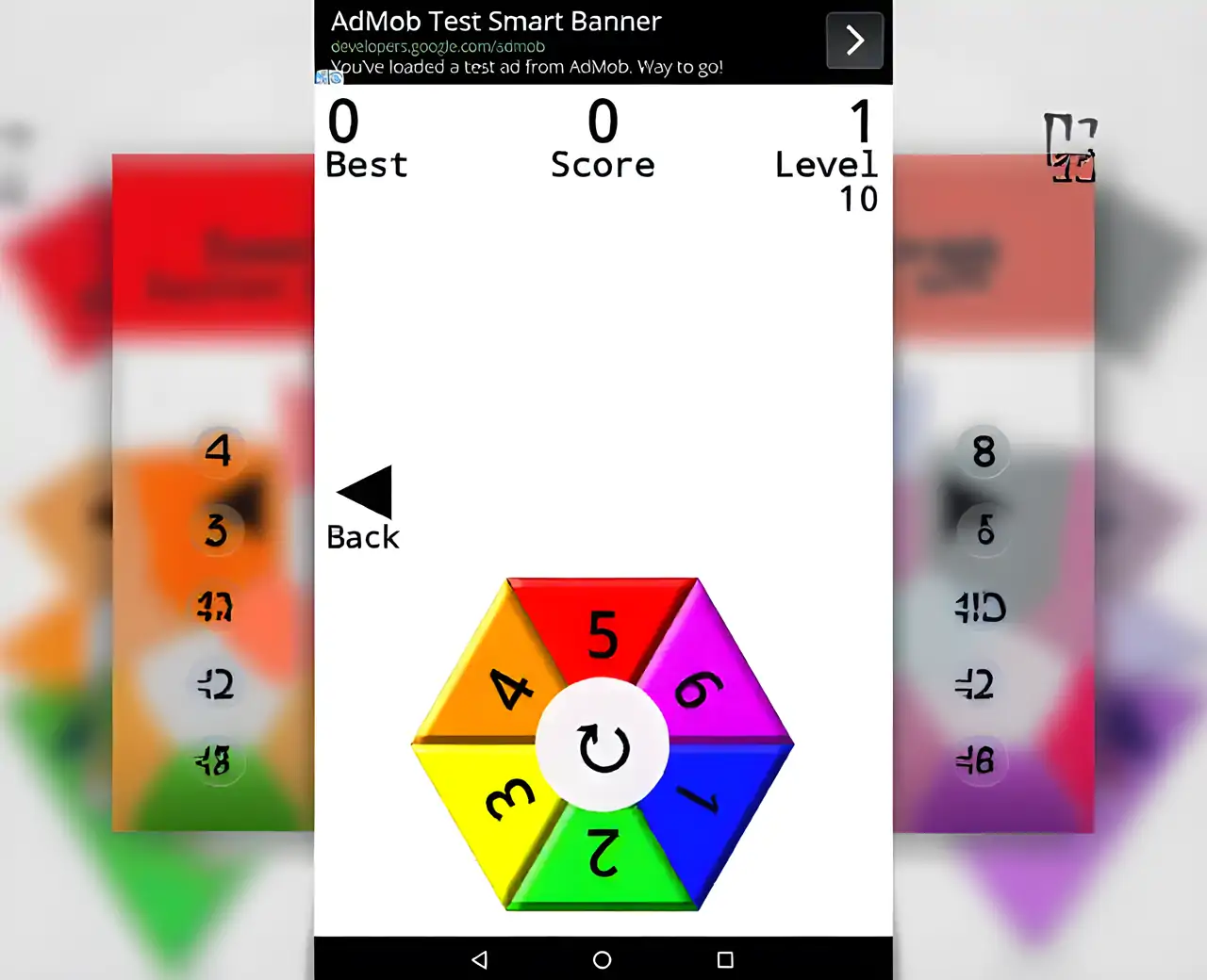 1到6-数字和颜色游戏
