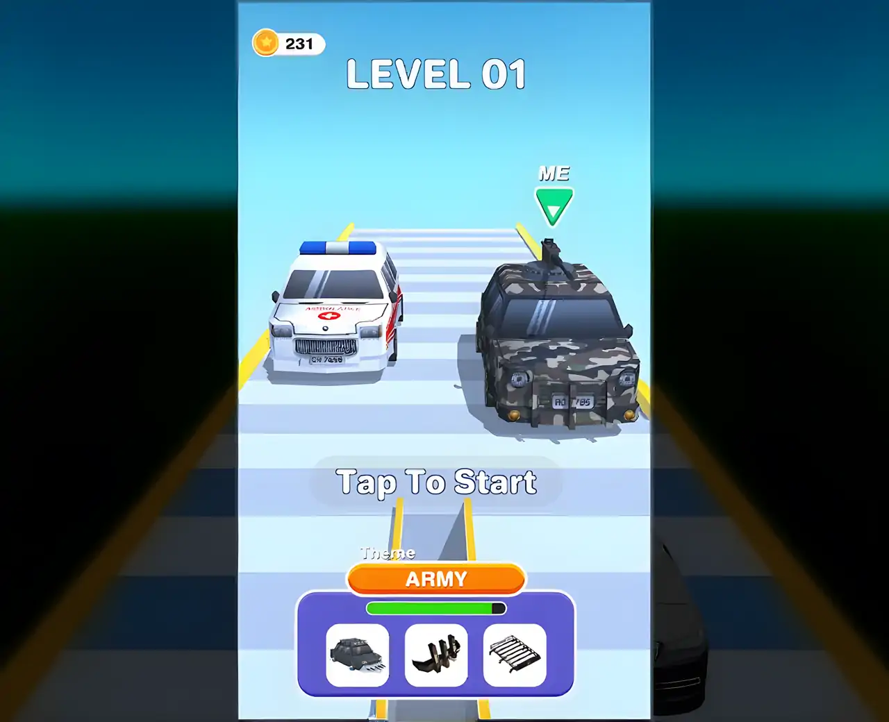 汽车改装赛跑3D