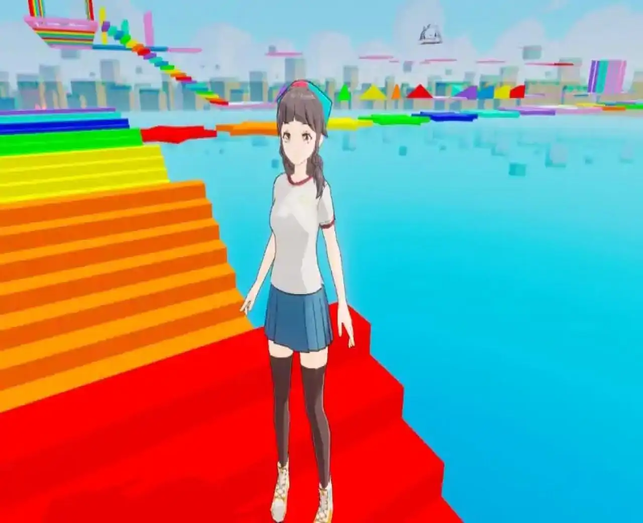 彩虹比心跑酷大作战