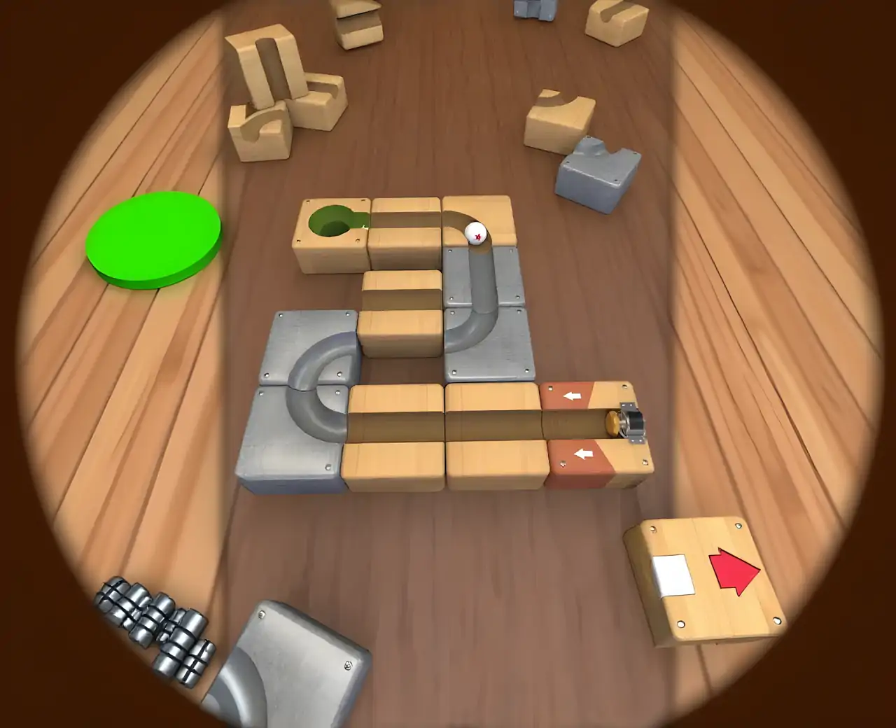 解救小球|移动方块拼图华容道