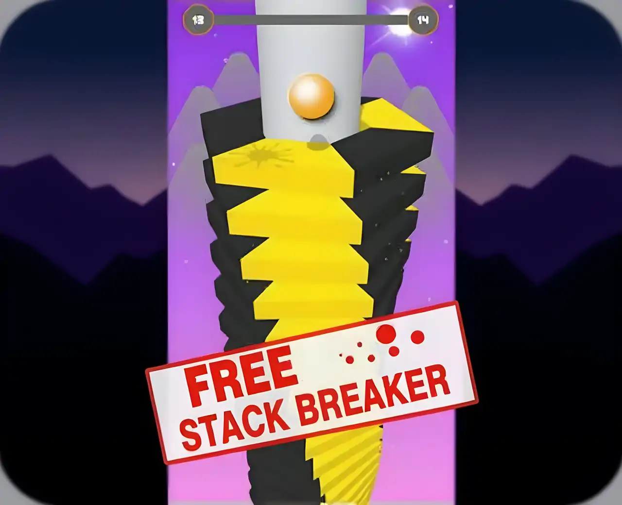 螺旋球游戏：堆叠球跳跃-粉碎和爆炸