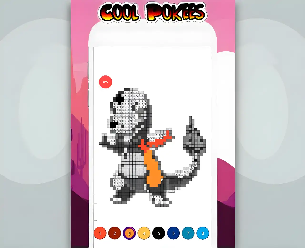 Pokees按像素和数字着色沙盒艺术