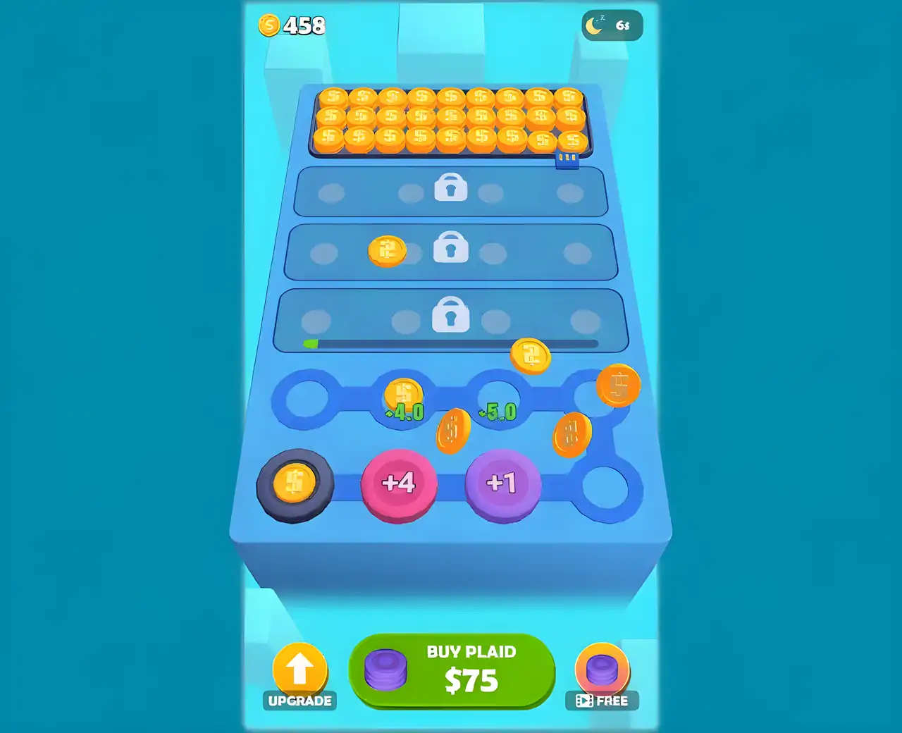 硬币增量点击器